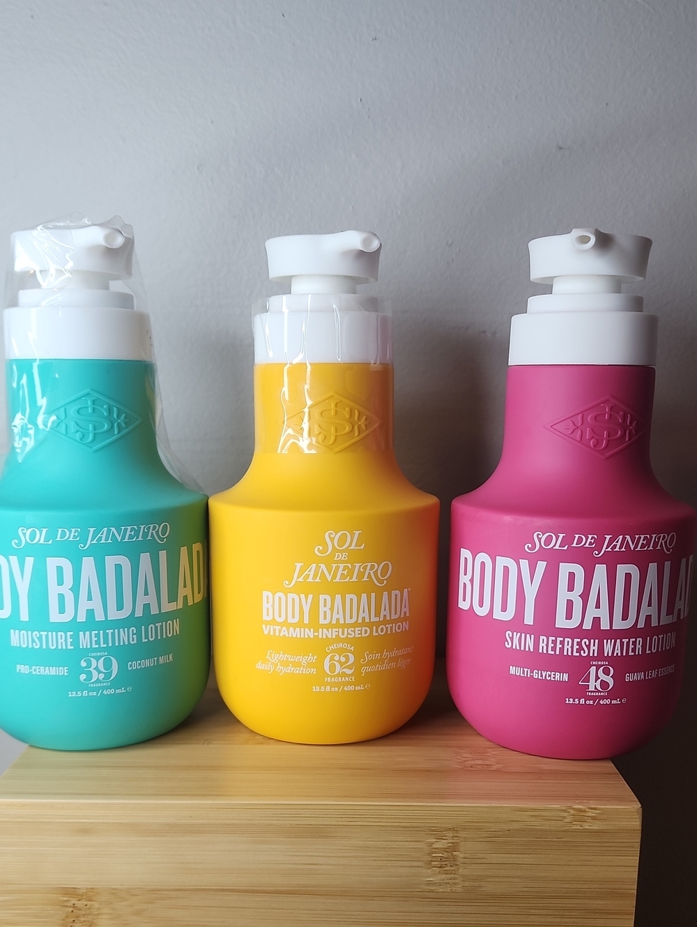 Sol de Janeiro Body Badalada Trio Lotion - Teal, Yellow, Pink